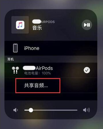 运粮湖管理区苹果14音频维修点分享iPhone14音频共享设置方法 