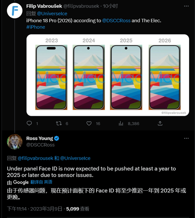 运粮湖管理区苹果手机维修分享:屏下Face ID有什么优势？iPhone何时会有屏下Face ID？ 