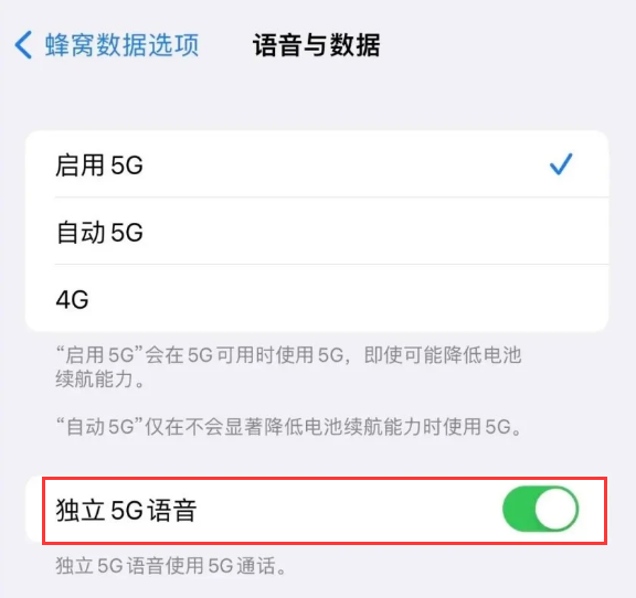 运粮湖管理区苹果14维修分享iPhone 14 Pro如何开启VoNR 